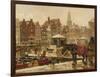 Damrak, Amsterdam-Frans Langeveld-Framed Giclee Print