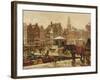 Damrak, Amsterdam-Frans Langeveld-Framed Giclee Print