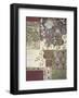 Damson Damask-Muriel Verger-Framed Art Print