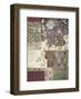 Damson Damask-Muriel Verger-Framed Art Print