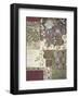 Damson Damask-Muriel Verger-Framed Giclee Print