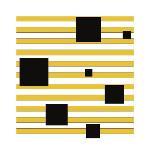 Double Block on Stripe-Dan Bleier-Stretched Canvas