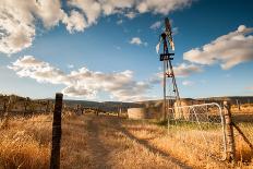 Desert Windmill-dan-edwards-Framed Stretched Canvas