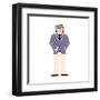 Dan from Oxford-Tosh-Framed Art Print