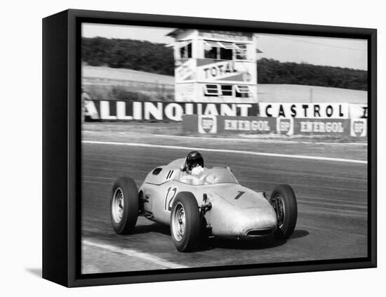 Dan Gurney Driving a Porsche, French Grand Prix, Rheims, 1961-null-Framed Stretched Canvas