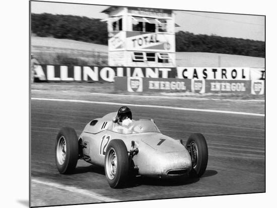 Dan Gurney Driving a Porsche, French Grand Prix, Rheims, 1961-null-Mounted Photographic Print