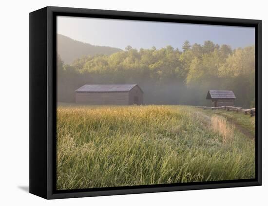 Dan Lawson Place at Sunrise, Cades Cove, Great Smoky Mountains National Park, Tennessee, Usa-Adam Jones-Framed Stretched Canvas