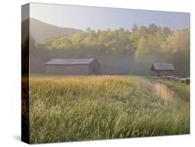 Dan Lawson Place at Sunrise, Cades Cove, Great Smoky Mountains National Park, Tennessee, Usa-Adam Jones-Stretched Canvas