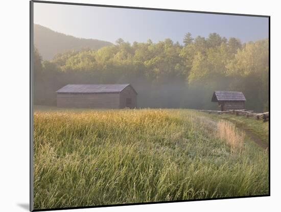 Dan Lawson Place at Sunrise, Cades Cove, Great Smoky Mountains National Park, Tennessee, Usa-Adam Jones-Mounted Photographic Print