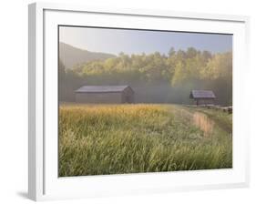 Dan Lawson Place at Sunrise, Cades Cove, Great Smoky Mountains National Park, Tennessee, Usa-Adam Jones-Framed Photographic Print