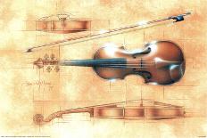 Dan McManis Violin Orchestra-Dan McManis-Art Print