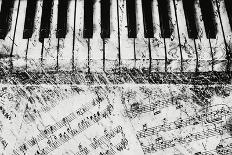 Black & White Piano Keys-Dan Meneely-Art Print