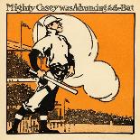 Mighty Casey Advancing to the Bat-Dan Sayre-Laminated Art Print