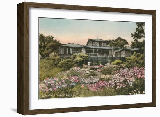 Dan Sing Fan Tea House, Ogunquit, Maine-null-Framed Art Print