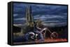 Dan Stewart on Chopper Bike, Scottsdale, Arizona, Usa Mr-Christian Heeb-Framed Stretched Canvas