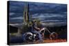 Dan Stewart on Chopper Bike, Scottsdale, Arizona, Usa Mr-Christian Heeb-Stretched Canvas