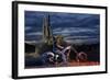 Dan Stewart on Chopper Bike, Scottsdale, Arizona, Usa Mr-Christian Heeb-Framed Photographic Print