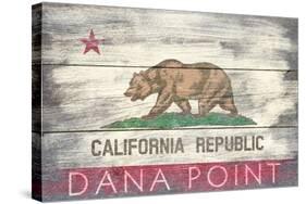 Dana Point, California - Barnwood State Flag-Lantern Press-Stretched Canvas