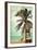Dana Point, California - Lifeguard Shack and Palm-Lantern Press-Framed Art Print