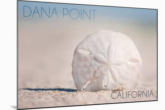 Dana Point, California - Sand Dollar and Beach-Lantern Press-Mounted Art Print