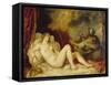 Danae, 1553-Titian (Tiziano Vecelli)-Framed Stretched Canvas