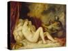 Danae, 1553-Titian (Tiziano Vecelli)-Stretched Canvas