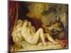 Danae, 1553-Titian (Tiziano Vecelli)-Mounted Premium Giclee Print