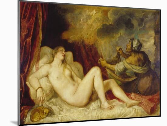 Danae, 1553-Titian (Tiziano Vecelli)-Mounted Giclee Print