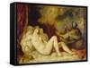 Danae, 1553-Titian (Tiziano Vecelli)-Framed Stretched Canvas