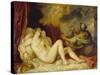 Danae, 1553-Titian (Tiziano Vecelli)-Stretched Canvas