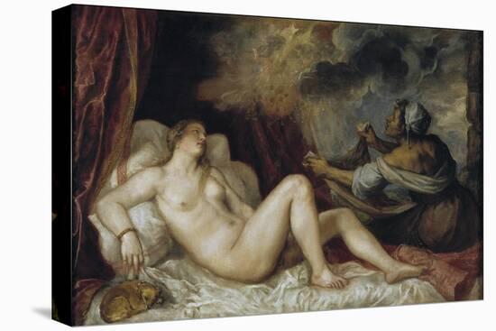 Danae, 1553-Titian (Tiziano Vecelli)-Stretched Canvas