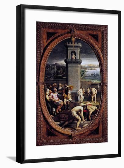 Danae, 1572-Bartolomeo Traballesi-Framed Giclee Print