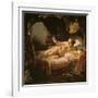 Danae, 1636/1647-Rembrandt van Rijn-Framed Giclee Print