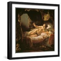 Danae, 1636/1647-Rembrandt van Rijn-Framed Giclee Print