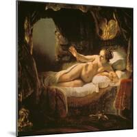 Danae, 1636/1647-Rembrandt van Rijn-Mounted Premium Giclee Print