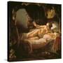 Danae, 1636/1647-Rembrandt van Rijn-Stretched Canvas