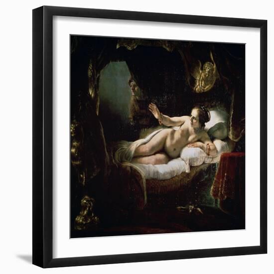 Danae, 1636-Rembrandt van Rijn-Framed Giclee Print