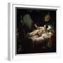 Danae, 1636-Rembrandt van Rijn-Framed Giclee Print