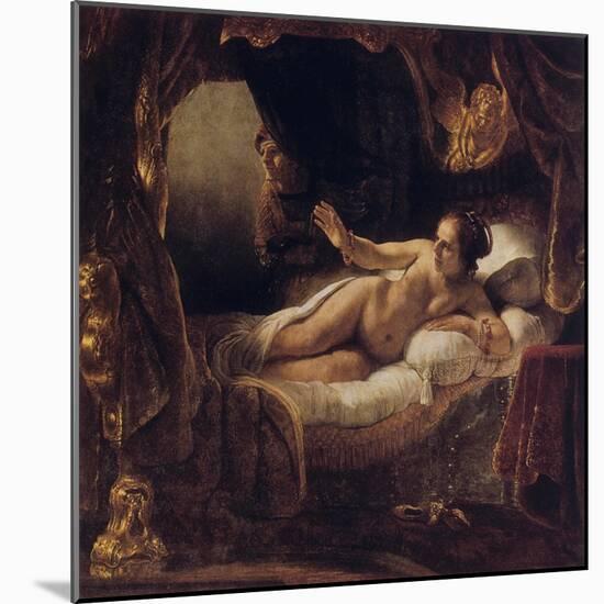 Danae, 1636-Rembrandt van Rijn-Mounted Giclee Print