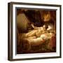 Danae, 1643 (Detail)-Rembrandt van Rijn-Framed Giclee Print