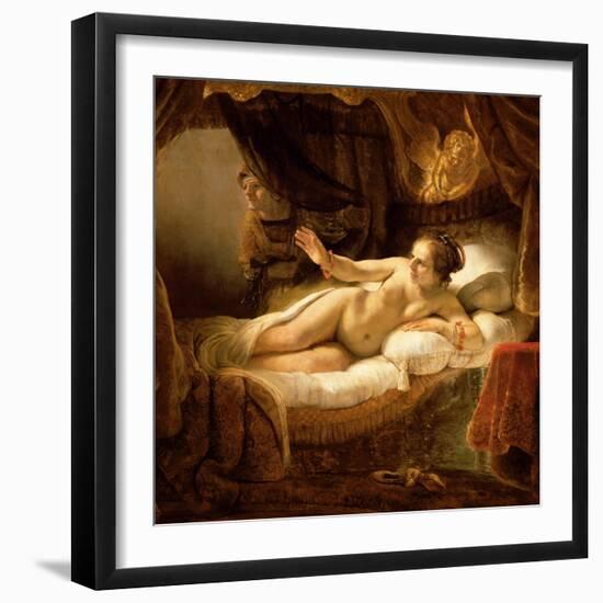 Danae, 1643 (Detail)-Rembrandt van Rijn-Framed Giclee Print