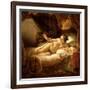Danae, 1643 (Detail)-Rembrandt van Rijn-Framed Giclee Print