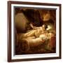 Danae, 1643 (Detail)-Rembrandt van Rijn-Framed Giclee Print