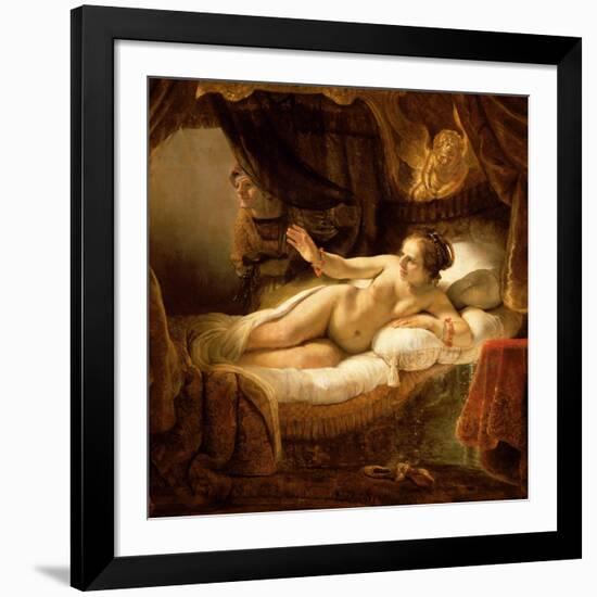 Danae, 1643 (Detail)-Rembrandt van Rijn-Framed Giclee Print