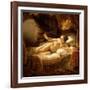 Danae, 1643 (Detail)-Rembrandt van Rijn-Framed Giclee Print