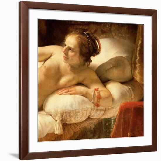 Danae, 1643 (Detail)-Rembrandt van Rijn-Framed Giclee Print