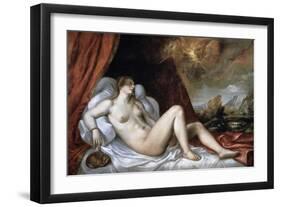 Danae, 16th Century-Titian (Tiziano Vecelli)-Framed Premium Giclee Print