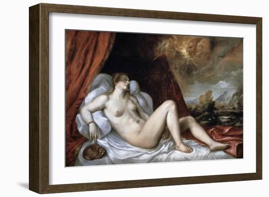 Danae, 16th Century-Titian (Tiziano Vecelli)-Framed Giclee Print