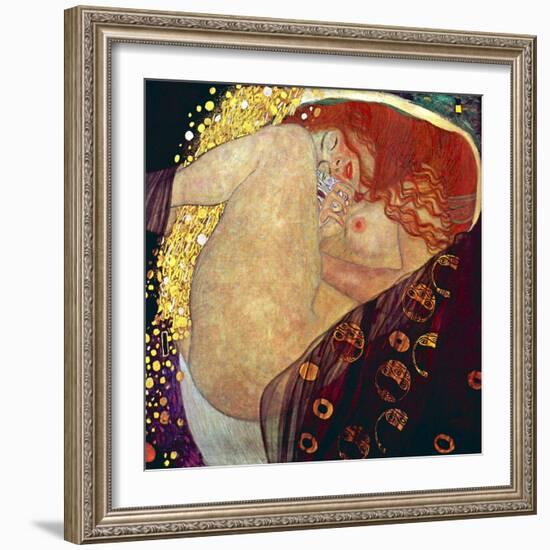 Danae, 1907-1908-Gustav Klimt-Framed Art Print