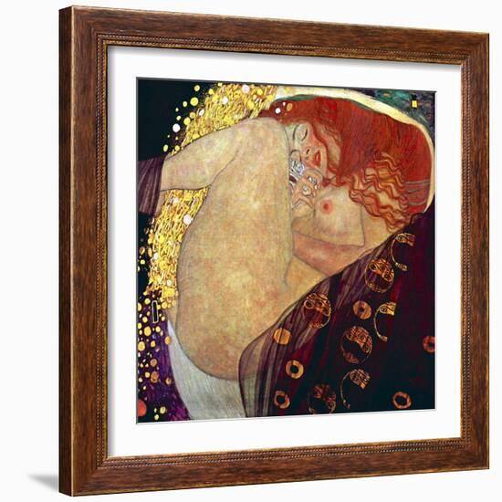 Danae, 1907-1908-Gustav Klimt-Framed Art Print